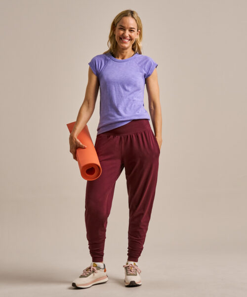 Bam1135 Grace Pant Dark Rose Garnet Clothing 7