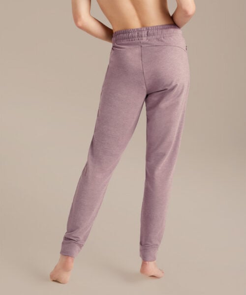 Bam1498 Womens Lydford Joggers Pink Mink Marl Bamboo Clothing 4