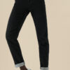 Bam1547 Womens Straight Leg Black Denim Bamboo Clothing 1