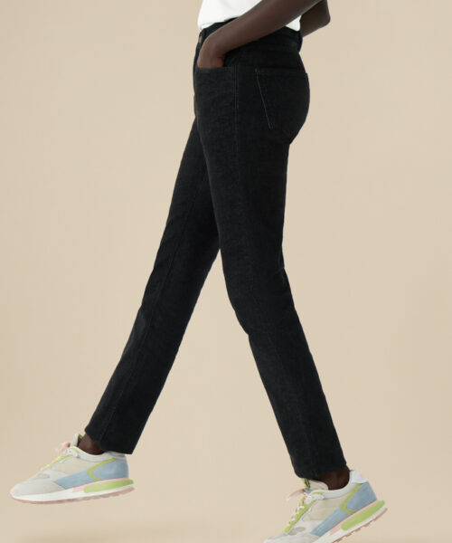 Bam1547 Womens Straight Leg Black Denim Bamboo Clothing 5
