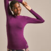 Bam1568 Horizon Long Sleeve Top Damson Clothing 1