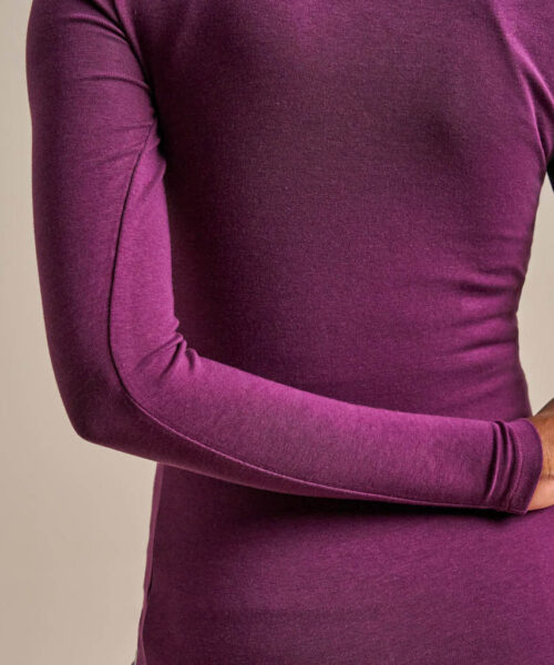 Bam1568 Horizon Long Sleeve Top Damson Clothing 5
