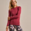 Bam1568 Horizon Long Sleeve Top Rose Garnet Clothing 1