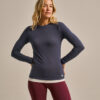 Bam1568 Horizon Long Sleeve Top Storm Navy Clothing 1