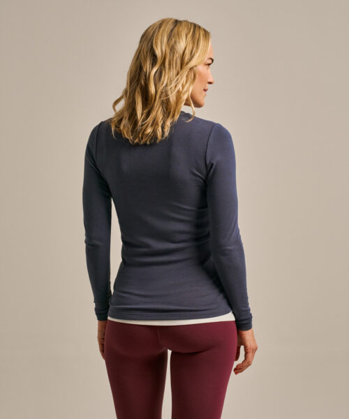 Bam1568 Horizon Long Sleeve Top Storm Navy Clothing 3