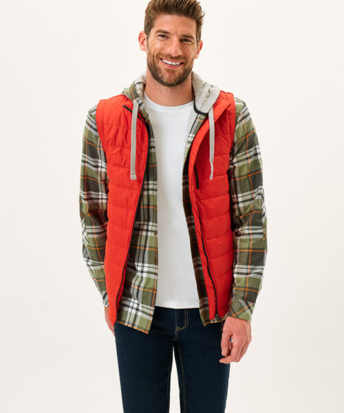 Bam1632 73 Zero Insulated Gilet Ginger Bamboo Clothing 2