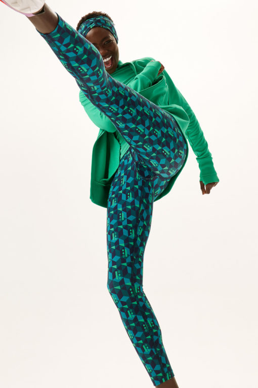 ZIZ Geoenisis Bamboo Lycra Leggings / Indigo Sky