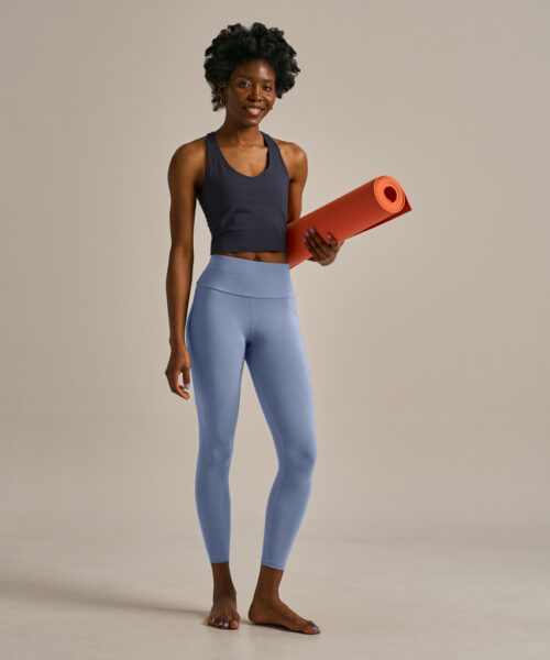 Bam1787 Enduro Deep Waistband Leggings Kynance Blue Bam Clothing 2
