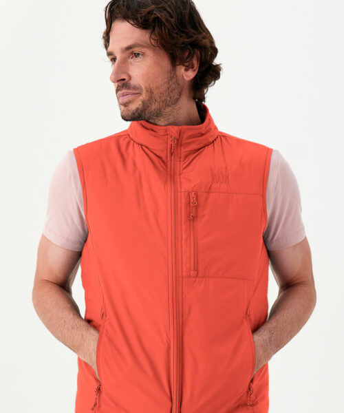 Bam1813 Mens 73 Zero Hexagon Gilet Saffron Bamboo Clothing 2