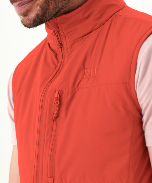 Bam1813 Mens 73 Zero Hexagon Gilet Saffron Bamboo Clothing 3