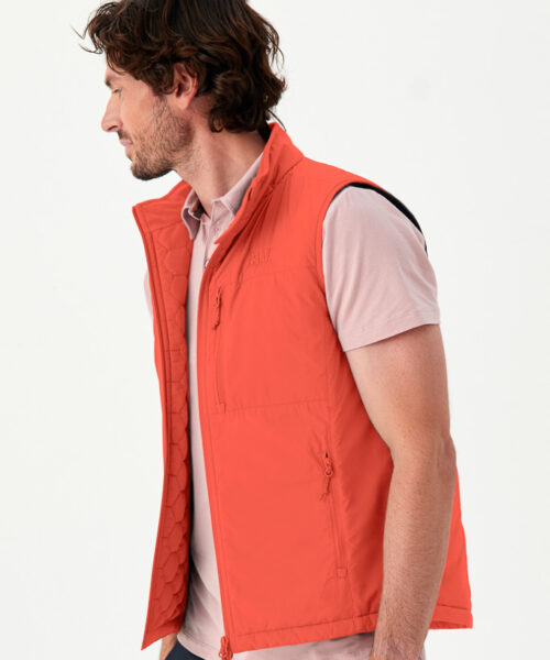 Bam1813 Mens 73 Zero Hexagon Gilet Saffron Bamboo Clothing 5