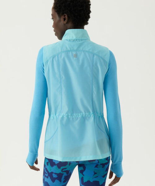 Bam1845 Womens 73 Zero Training Gilet Blue Bamboo Clothing 4