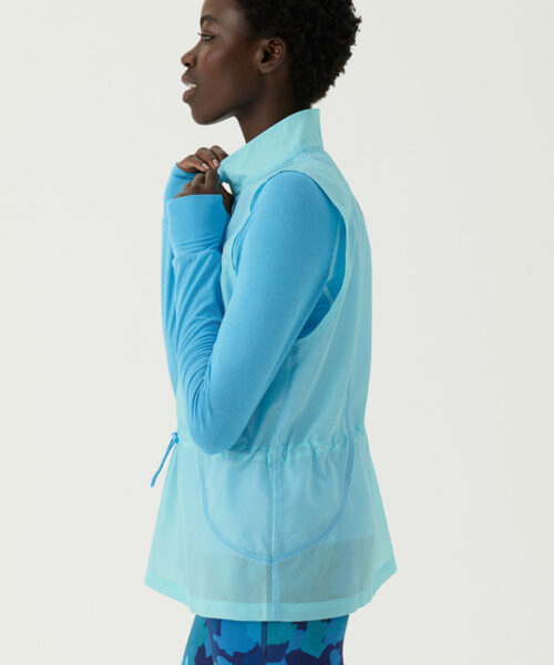 Bam1845 Womens 73 Zero Training Gilet Blue Bamboo Clothing 5