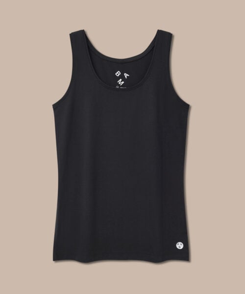Bam1896 Womens Origin Bamboo Vest Black Bam Clothing 1