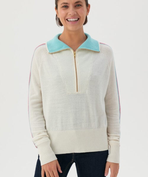 Bam1900 Womens Summit Kelso Knit Salt Bamboo Clothing 2