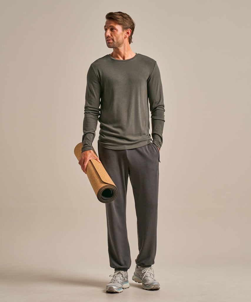 Bam Origin Luxe Long Sleeve Top In Green
