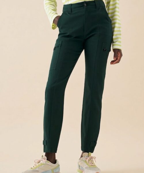Bam1975 Agallea Slim Leg Cargo Trousers Ivy Bamboo Clothing 2