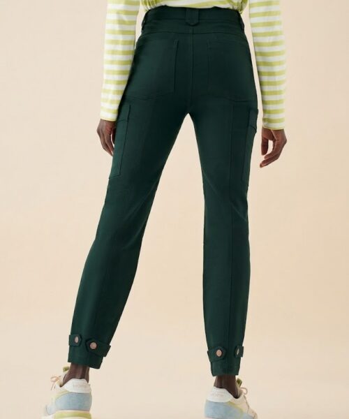 Bam1975 Agallea Slim Leg Cargo Trousers Ivy Bamboo Clothing 4