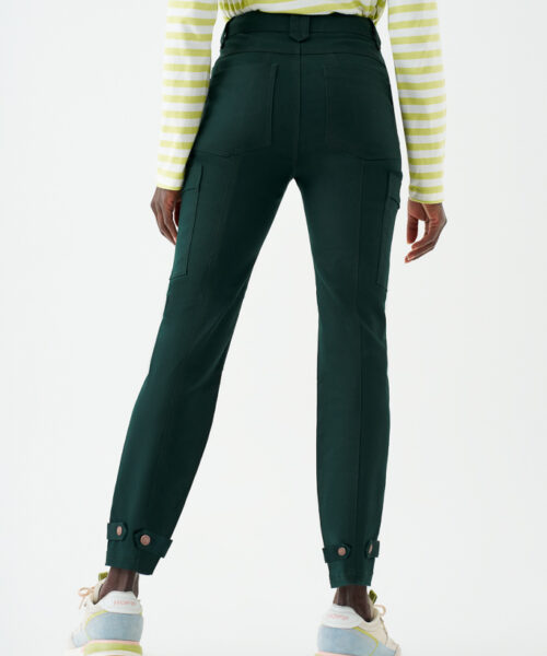 Bam1975 Agallea Slim Leg Cargo Trousers Ivy Bamboo Clothing 4