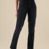 Bam1976 Womens Straight Leg Jeans Black Denim Bamboo Clothing 1