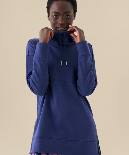 Bam2015 Womens Longline Throw On Sweat Flint Bamboo Clothing 2