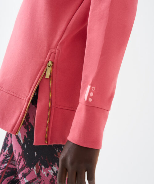 Bam2015 Womens Longline Throw On Sweat Rose Bamboo Clothing 3