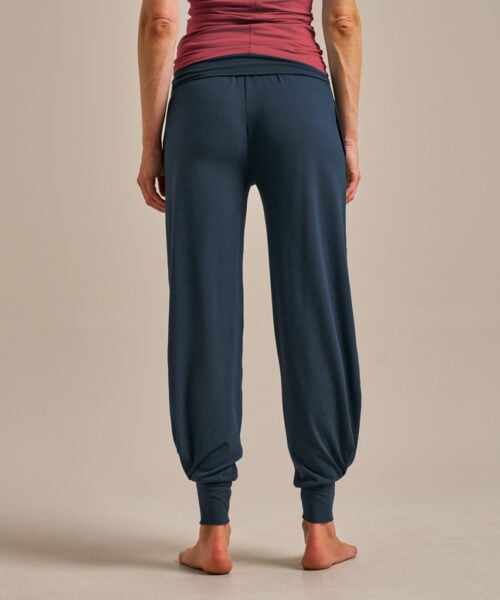 Bam2033 Cuffed Bamboo Yoga Pants Mariner Navy Bam Clothing 4
