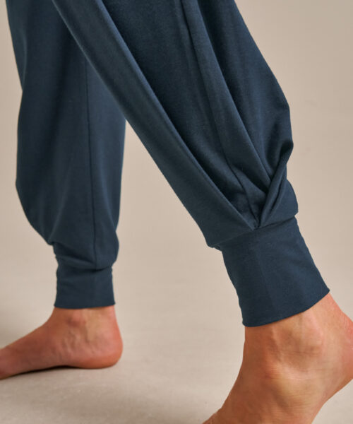 Bam2033 Cuffed Bamboo Yoga Pants Mariner Navy Bam Clothing 5