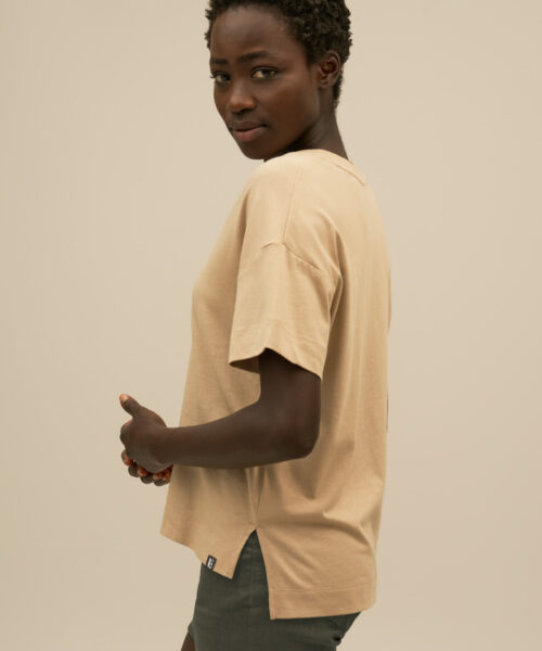 Bam2064 Boxy V Yoga T Shirt Neutral Bamboo Clothing 5