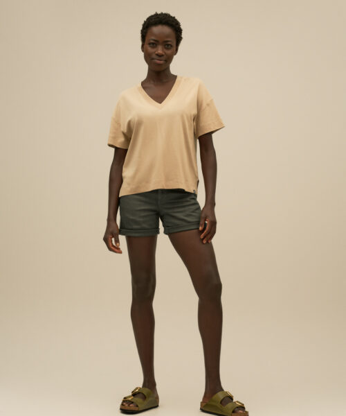 Bam2064 Boxy V Yoga T Shirt Neutral Bamboo Clothing 7