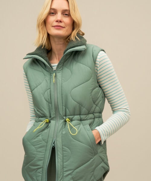 Bam2098 Flip Gilet Amazon Green Bamboo Clothing 2