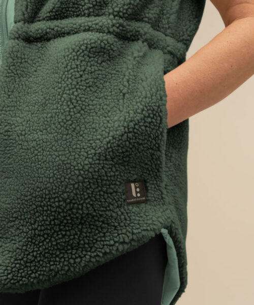 Bam2098 Flip Gilet Amazon Green Bamboo Clothing 8