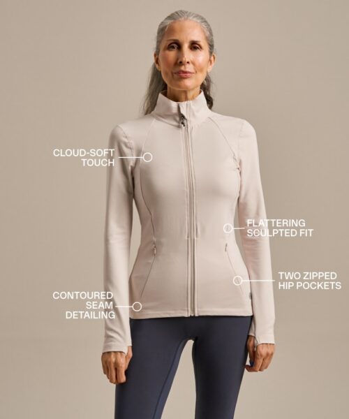 Bam2193 Enduro Training Jacket Oyster Bamboo Clothing