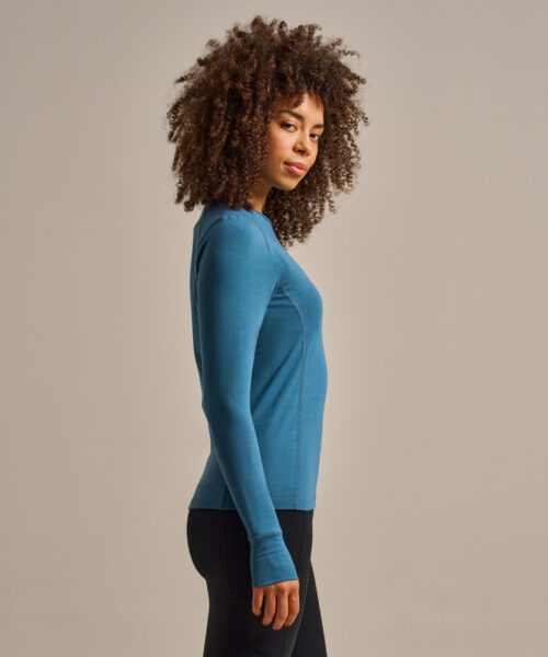 Bam2243 Sudbrook Slim Fit Baselayer Agate Blue Clothing 3