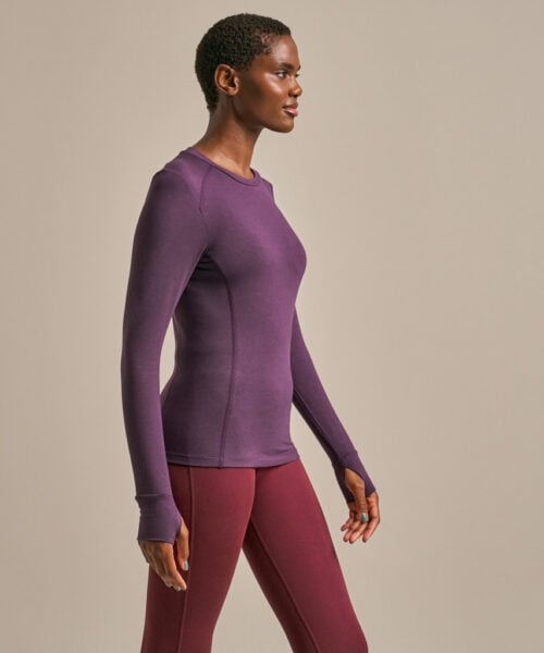 Bam2243 Sudbrook Slim Fit Baselayer Damson Clothing 2