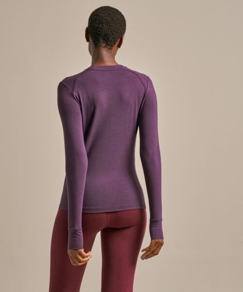 Bam2243 Sudbrook Slim Fit Baselayer Damson Clothing 3