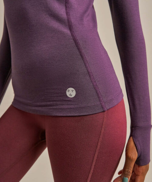 Bam2243 Sudbrook Slim Fit Baselayer Damson Clothing 5
