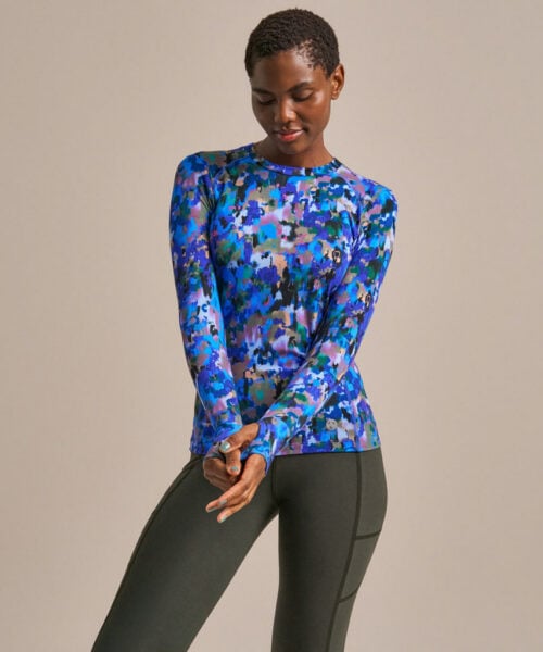 Bam2243 Sudbrook Slim Fit Baselayer Tranquility Print Clothing 1