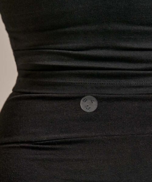 Bam2247 Cross Waist Tennis Skort Black Bam Clothing 6