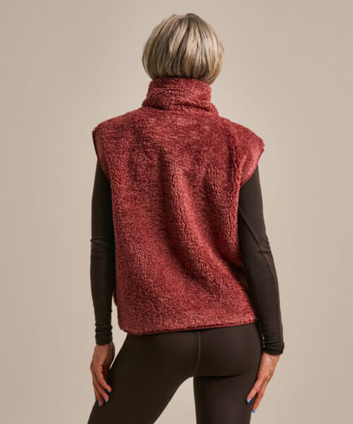 Bam2331 74 Zero Boxy Fleece Gilet Rose Clothing 4