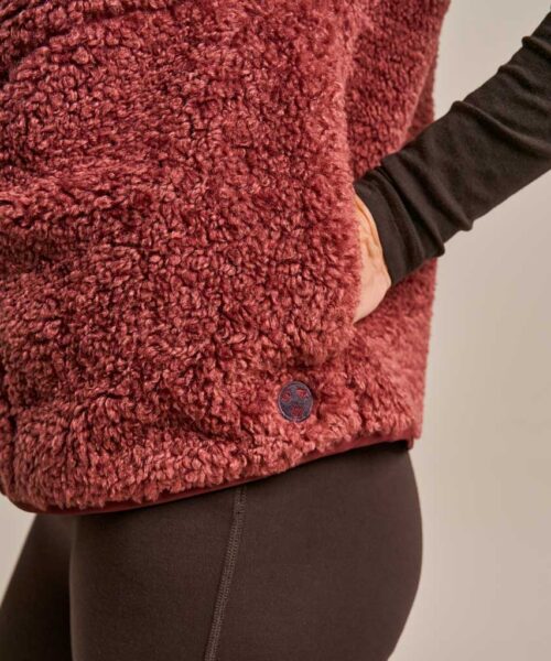 Bam2331 74 Zero Boxy Fleece Gilet Rose Clothing 7