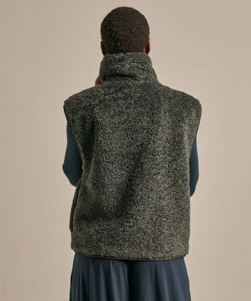 Bam2331 Zero Boxy Fleece Gilet Juniper Clothing 4