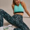 Bam2366 Enduro Zip Front Crop Top Green Bam Clothing 1