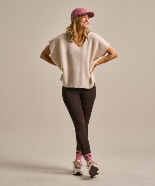 Bam2483 Sleeveless Layering Boxy Knitted Top Oat Clothing 1