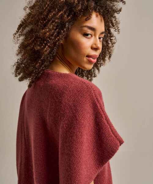 Bam2483 Sleeveless Layering Boxy Knitted Top Rose Clothing 5