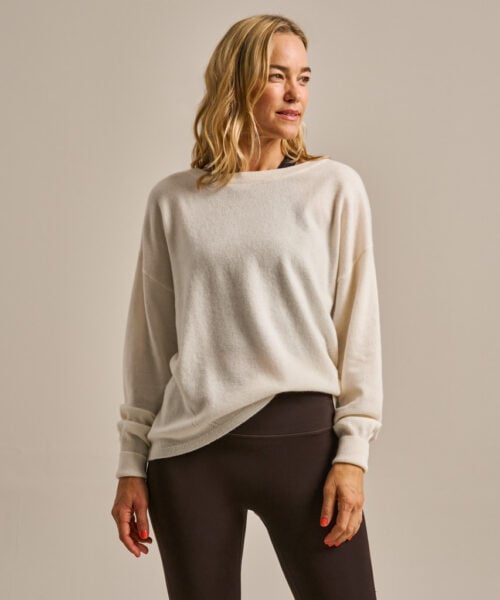 Bam2484 Scoop Neck Cooling Knit Winter White Clothing 2