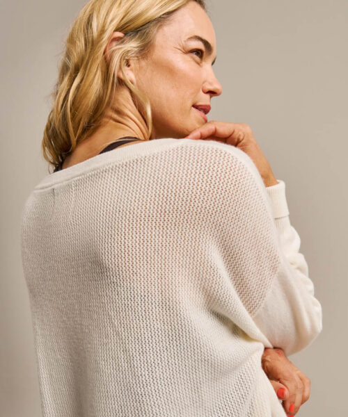Bam2484 Scoop Neck Cooling Knit Winter White Clothing 6