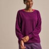 Bam2484 Scoop Neck Knit Damson Clothing 1