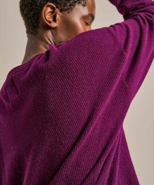 Bam2484 Scoop Neck Knit Damson Clothing 4