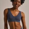 Bam2500 Seamless Plunge Bralette Storm Navy Bam Clothing 1